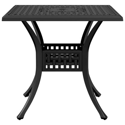 3 Piece Bistro Set Black Cast Aluminium