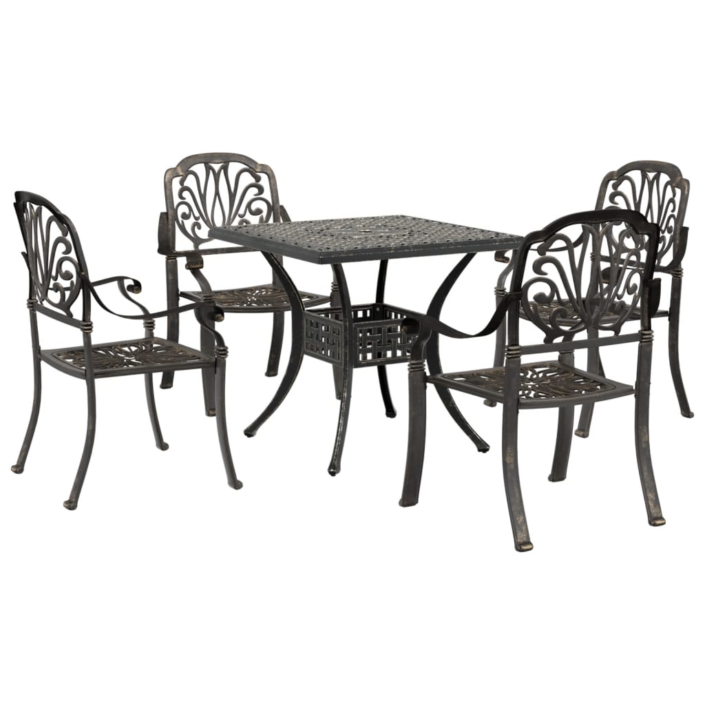 Garden Dining Set | Bronze | Cast Aluminium | Durable | Garden Dining Set