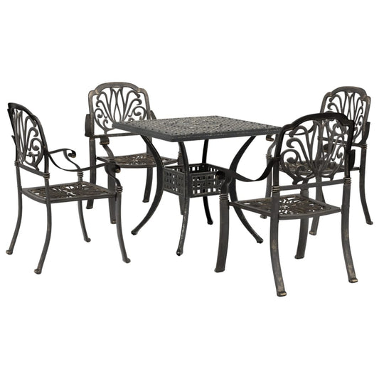 Garden Dining Set | Bronze | Cast Aluminium | Durable | Garden Dining Set