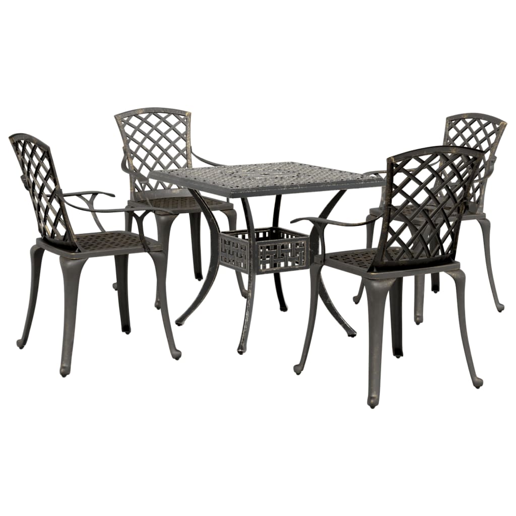 Garden Dining Set | Bronze | Cast Aluminium | Medium | Ergonomic