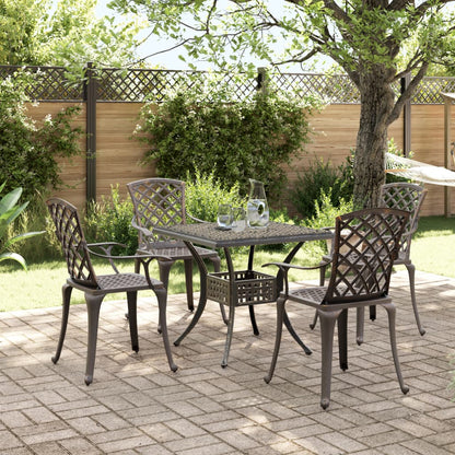 Garden Dining Set | Bronze | Cast Aluminium | Medium | Ergonomic
