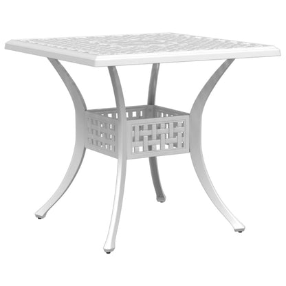 Garden Dining Set | White | Cast Aluminium | 5 Piece Set | Durable