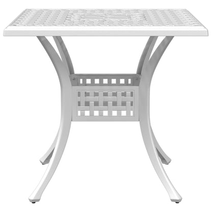 Garden Dining Set | White | Cast Aluminium | 5 Piece Set | Durable