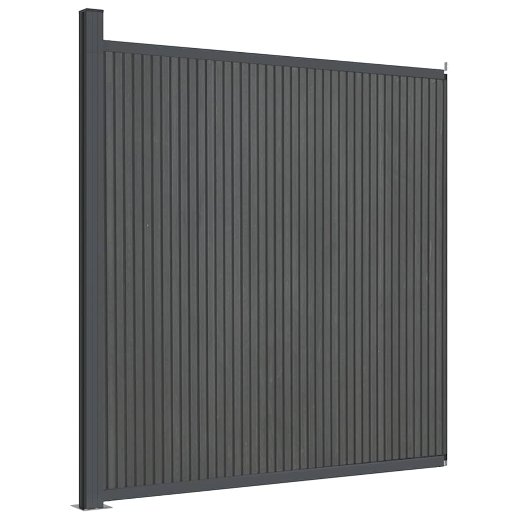 Fence Panel WPC Grey 173x186 cm