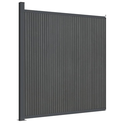 Fence Panel WPC Grey 173x186 cm