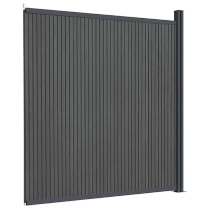 Fence Panel WPC Grey 173x186 cm