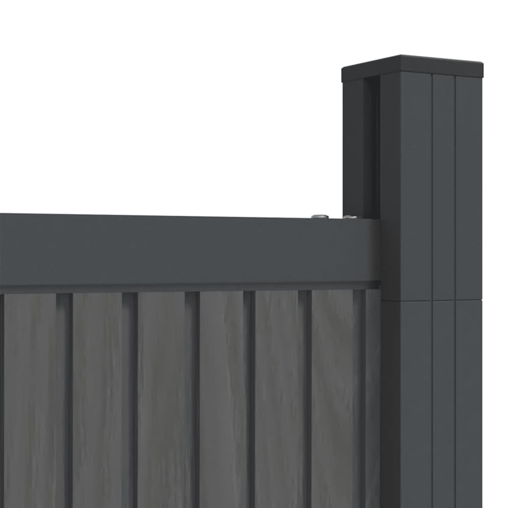 Fence Panel WPC Grey 173x186 cm