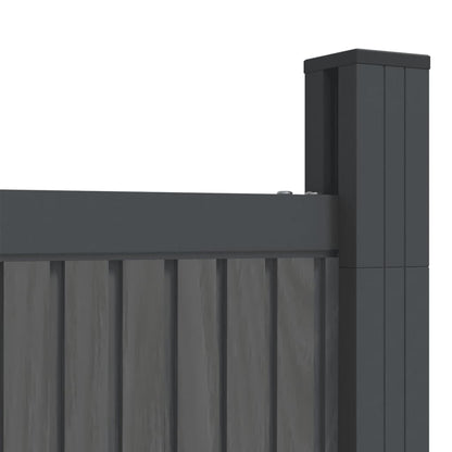 Fence Panel WPC Grey 173x186 cm