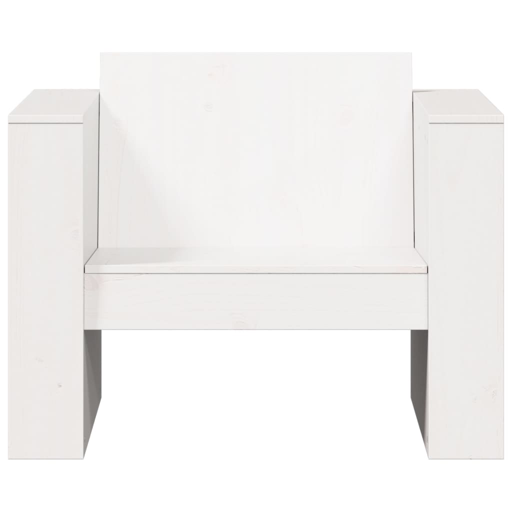 Garden Sofa | White | Solid Pine Wood | Medium | Durable | Garden Sofa