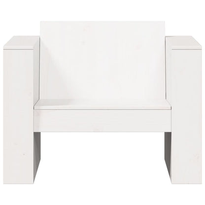 Garden Sofa | White | Solid Pine Wood | Medium | Durable | Garden Sofa