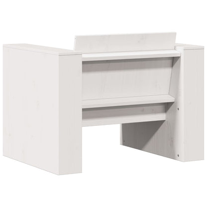 Garden Sofa | White | Solid Pine Wood | Medium | Durable | Garden Sofa