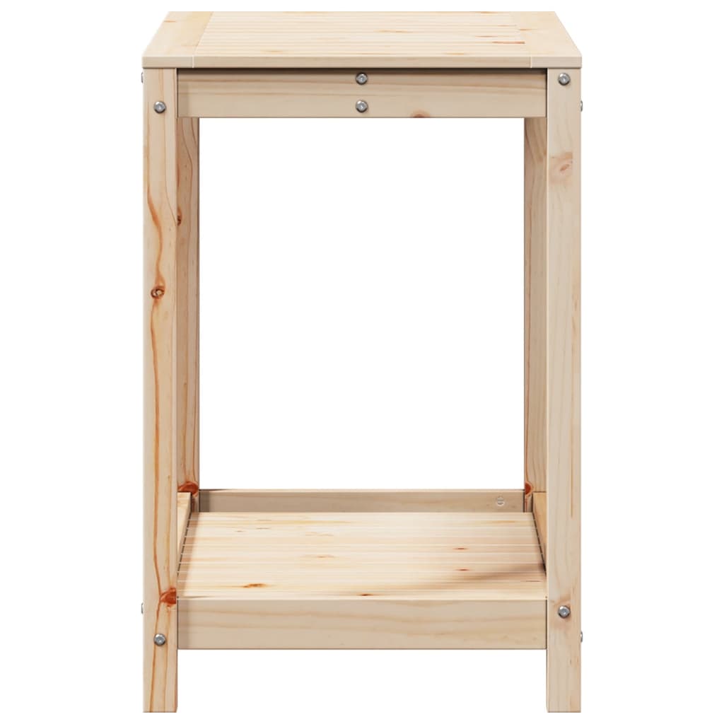 Potting Table with Shelf 82,5x50x75 cm Solid Wood Pine
