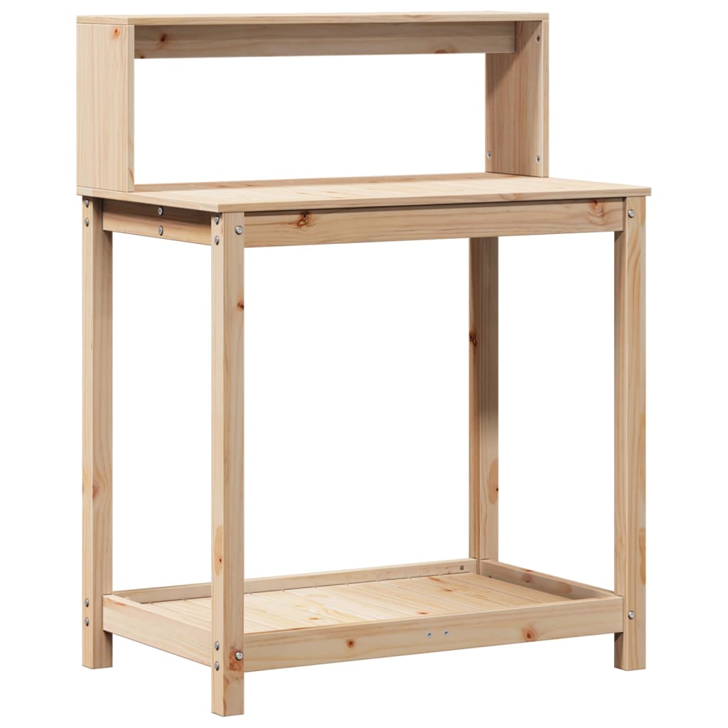 Potting Table with Shelves 82,5x50x109,5 cm Solid Wood Pine