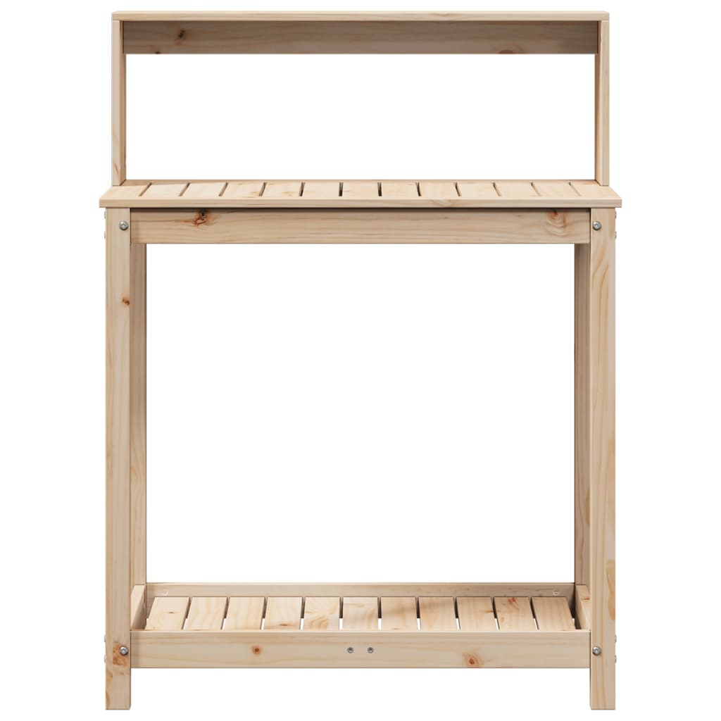 Potting Table with Shelves 82,5x50x109,5 cm Solid Wood Pine