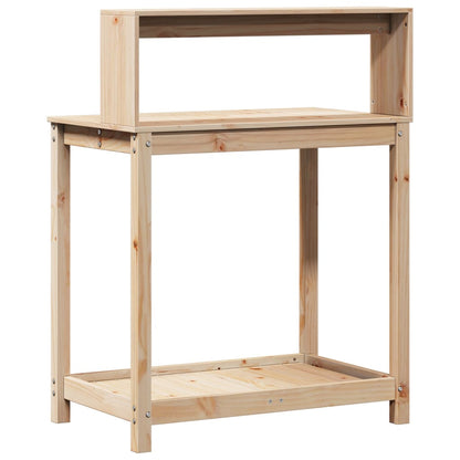 Potting Table with Shelves 82,5x50x109,5 cm Solid Wood Pine