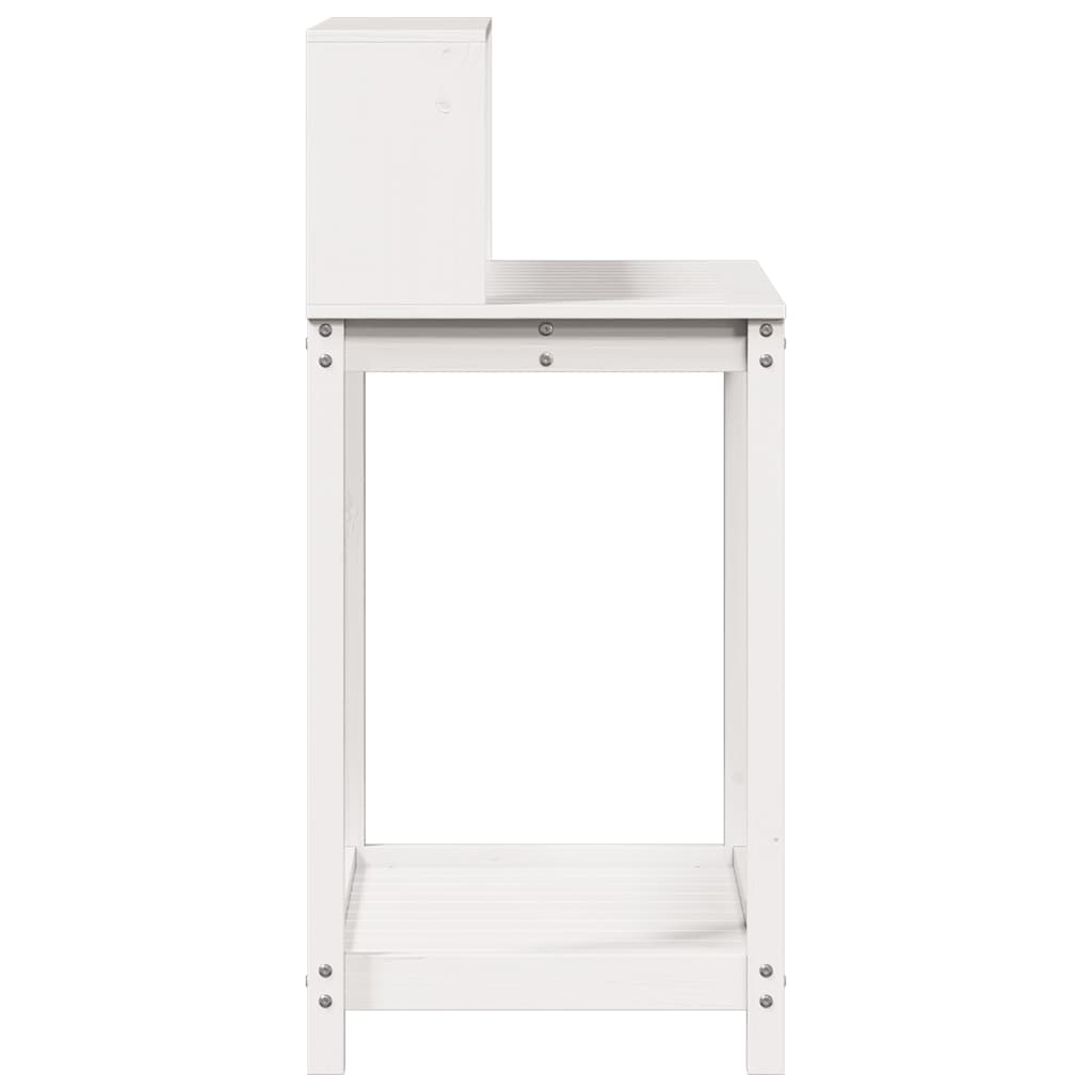 Potting Table with Shelves White 82.5x50x109.5 cm