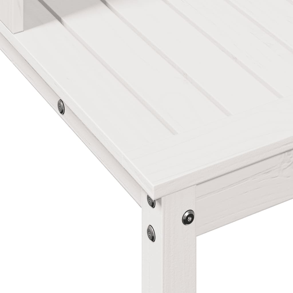 Potting Table with Shelves White 82.5x50x109.5 cm