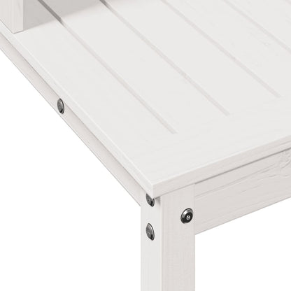 Potting Table with Shelves White 82.5x50x109.5 cm