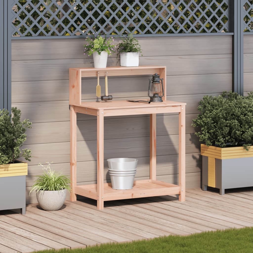 Potting Table with Shelves 82,5x50x109,5 cm Solid Wood Douglas