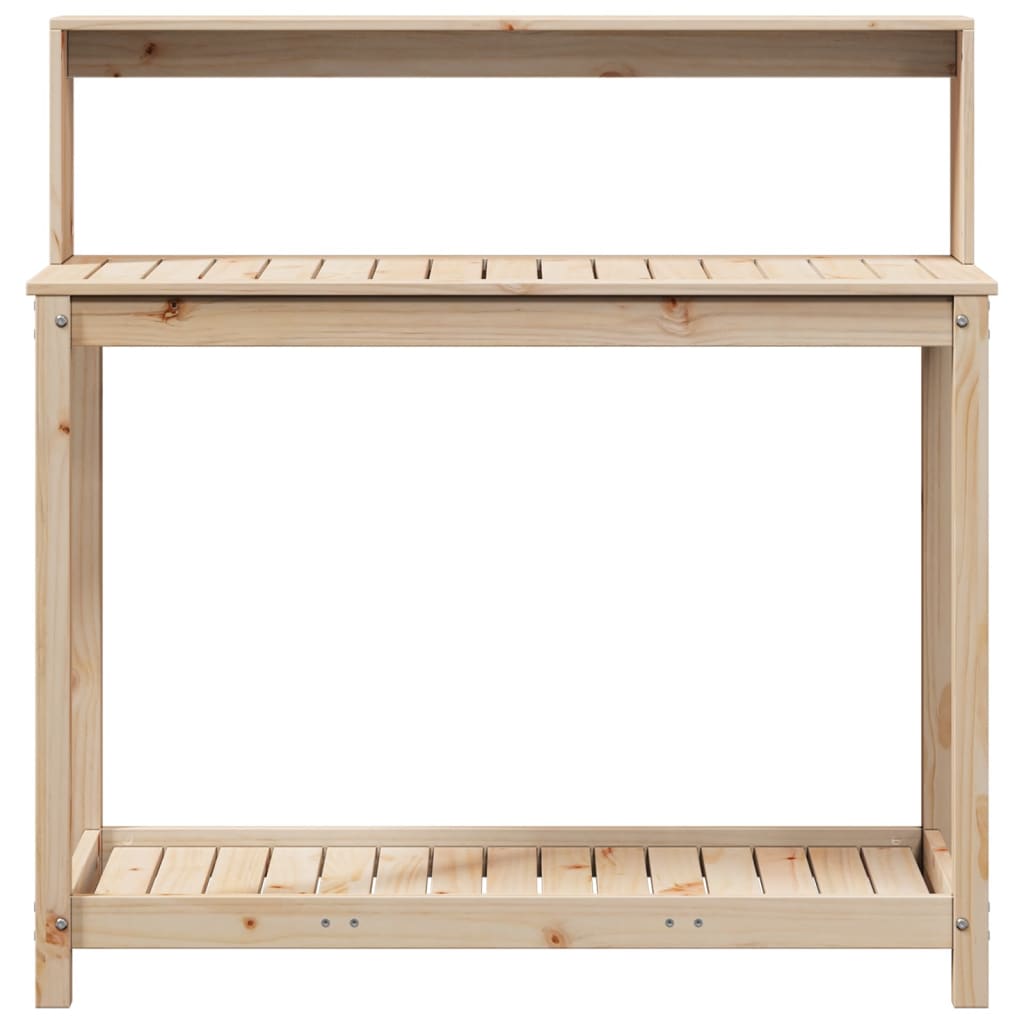 Potting Table with Shelves 108x50x109,5 cm Solid Wood Pine