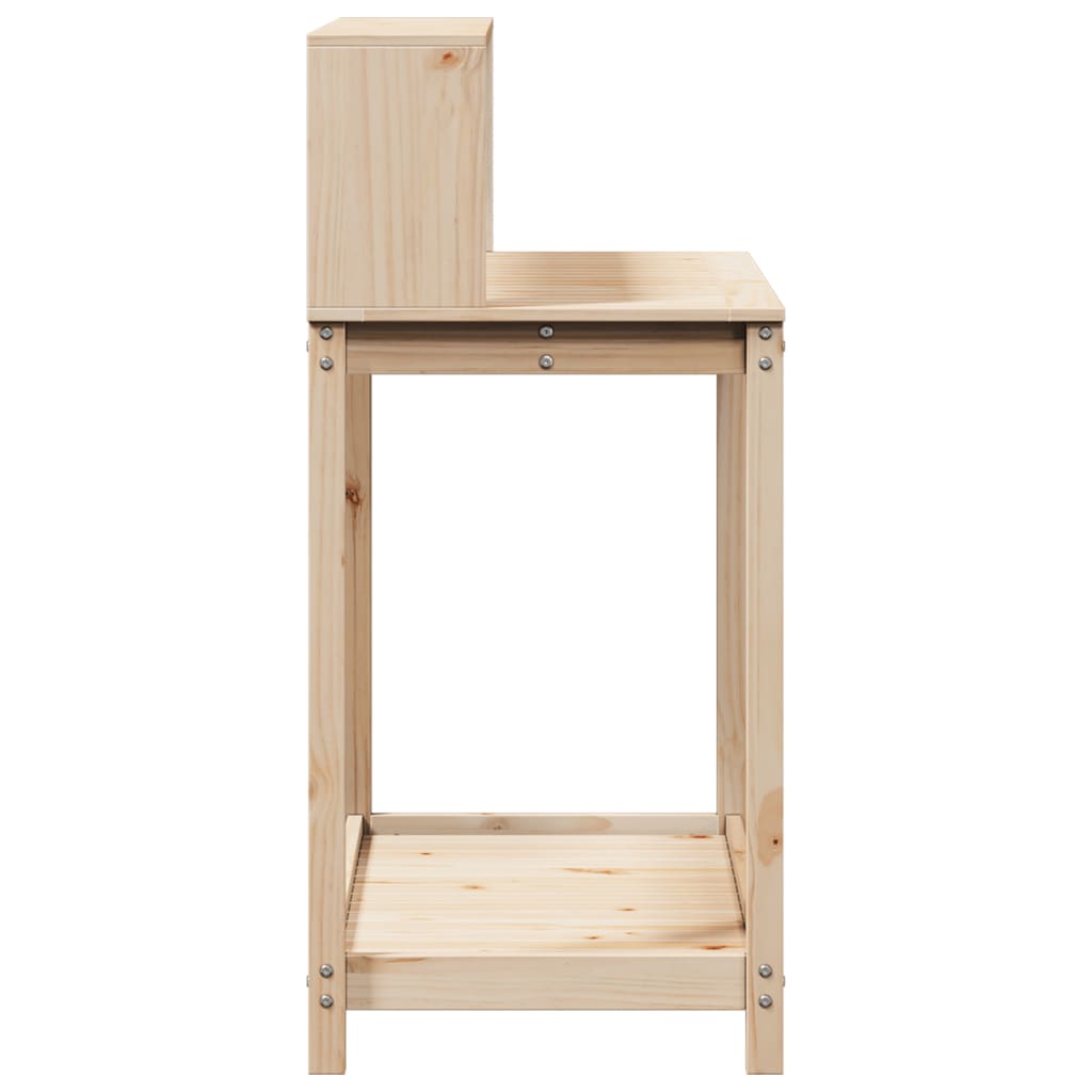 Potting Table with Shelves 108x50x109,5 cm Solid Wood Pine