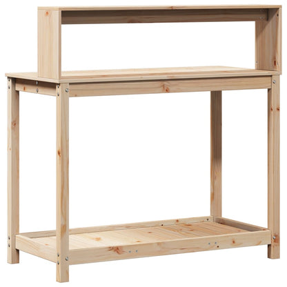 Potting Table with Shelves 108x50x109,5 cm Solid Wood Pine