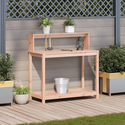 Potting Table with Shelves 108x50x109,5 cm Solid Wood Douglas