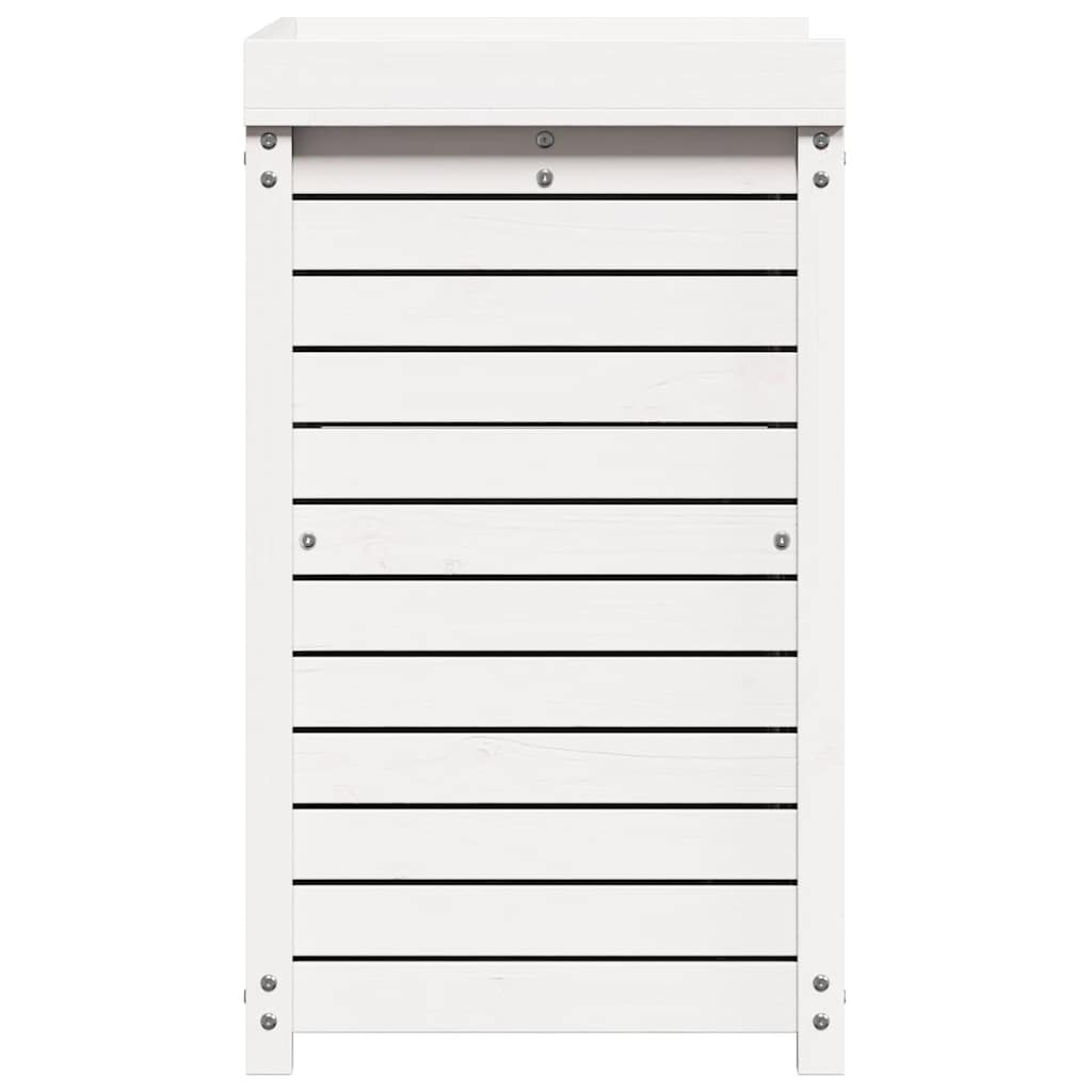 Potting Table with Shelves White 82.5x50x86.5 cm Solid Wood Pine