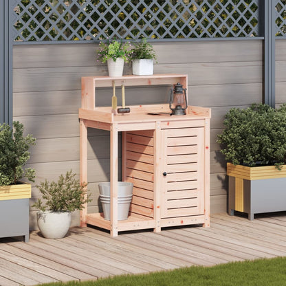 Potting Table with Shelves 82,5x50x109,5 cm Solid Wood Douglas