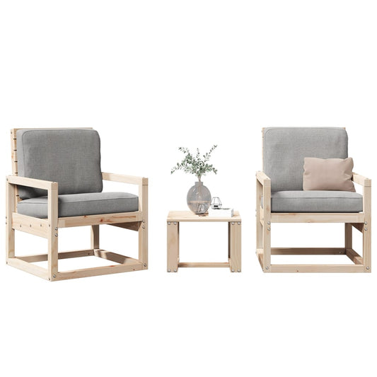 Garden Lounge Set | Pine Wood | Solid Pine Wood | Medium