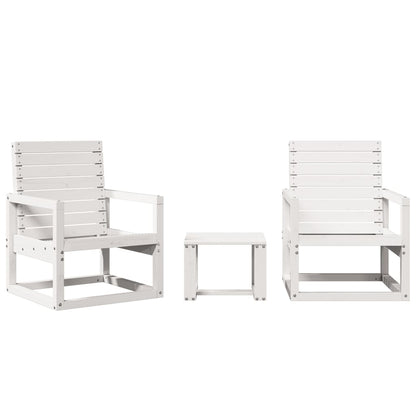 Garden Lounge Set | White | Solid Pine Wood | Medium | Modular