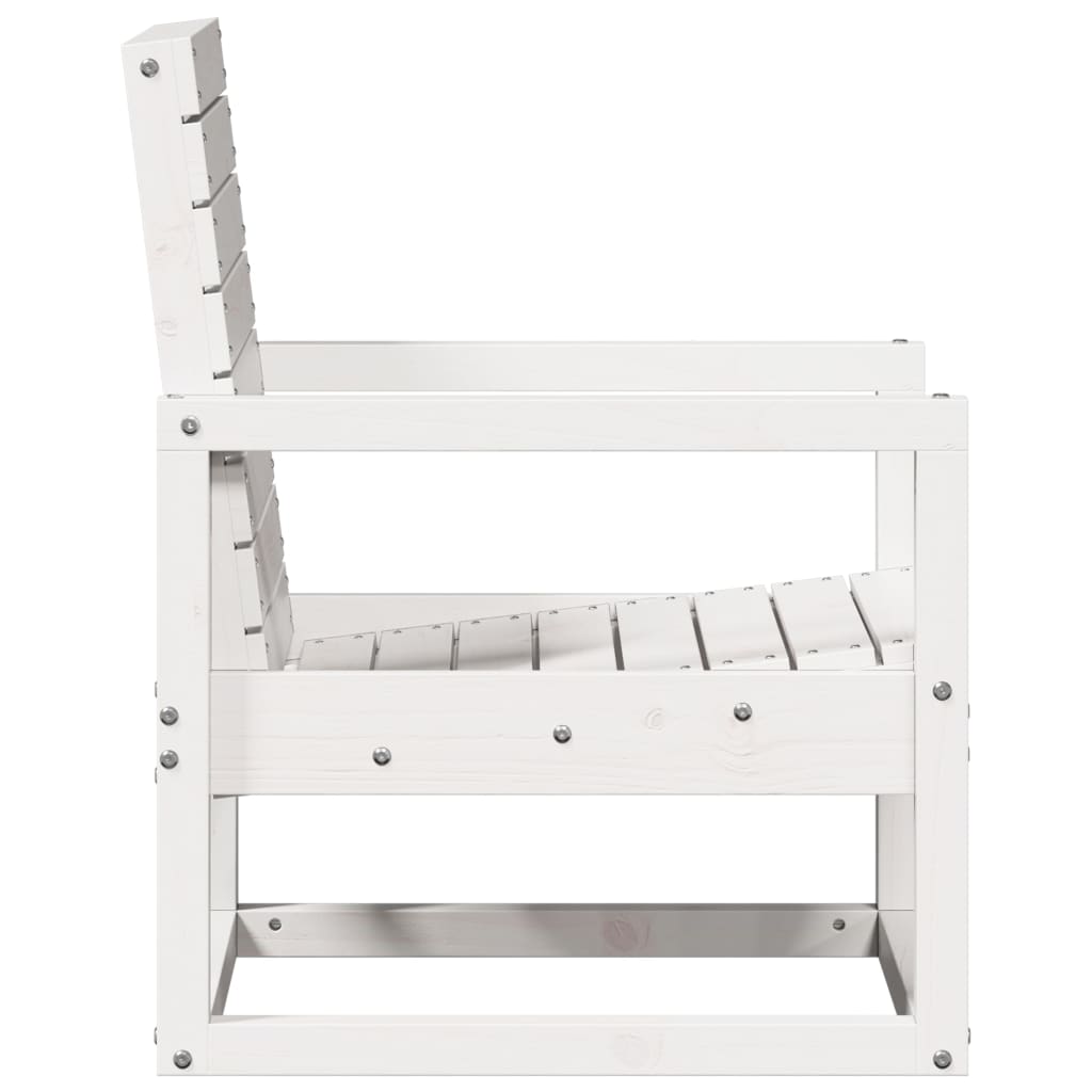 Garden Lounge Set | White | Solid Pine Wood | Medium | Modular
