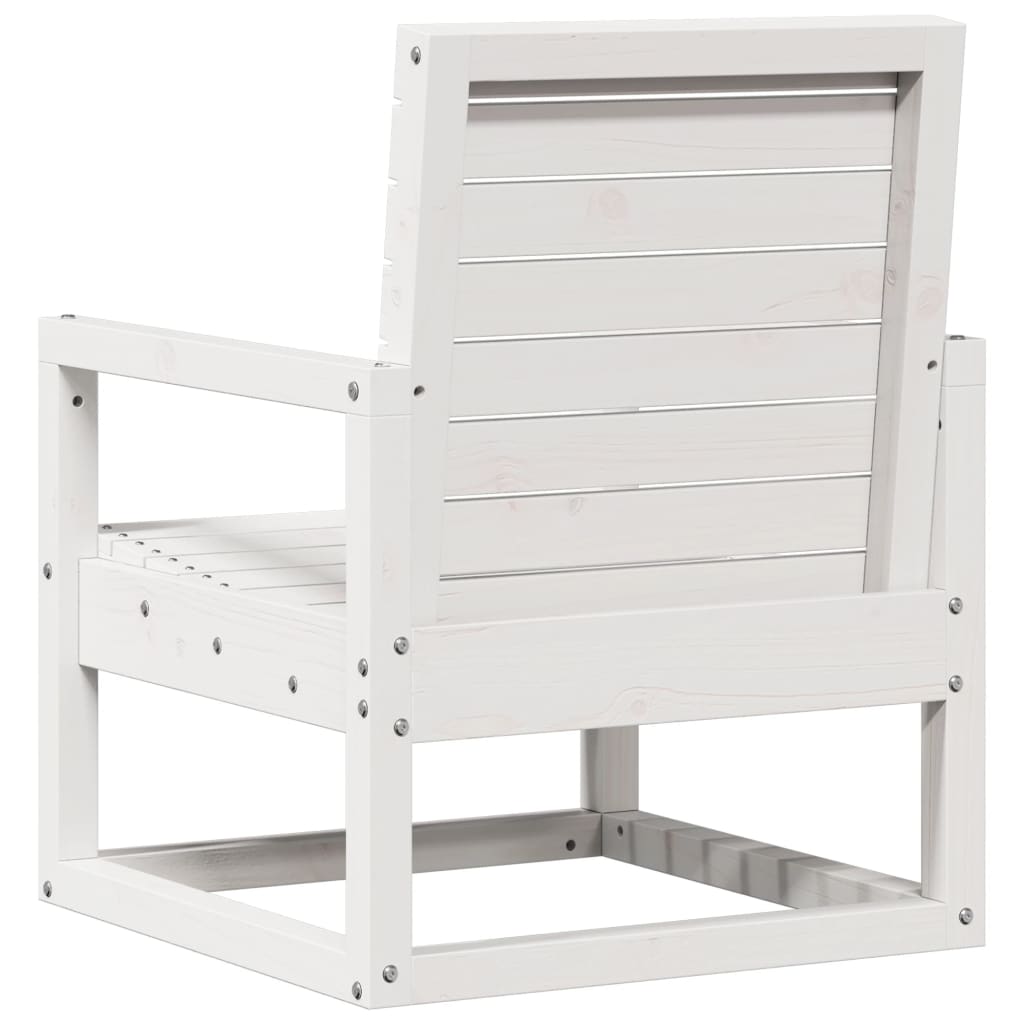 Garden Lounge Set | White | Solid Pine Wood | Medium | Modular