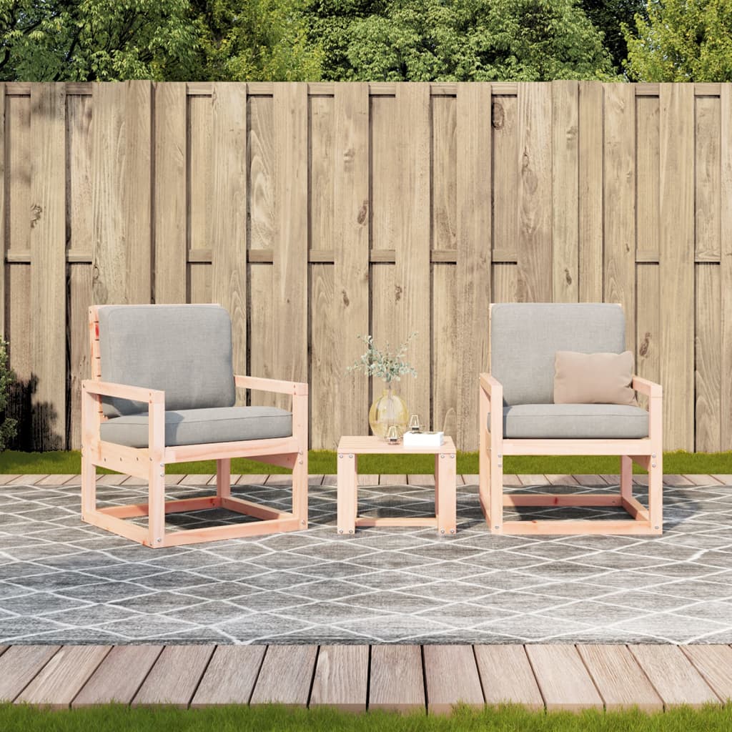 Garden Lounge Set | Natural wood | Solid douglas wood