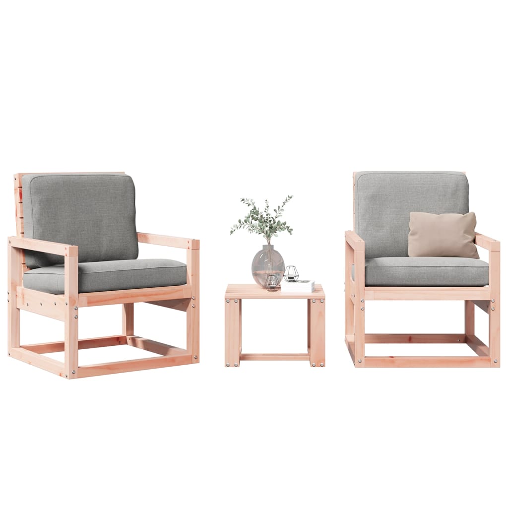 Garden Lounge Set | Natural wood | Solid douglas wood
