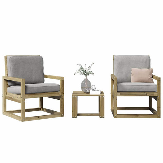 Garden Lounge Set | Natural wood | Vacuum pressure treated pine wood