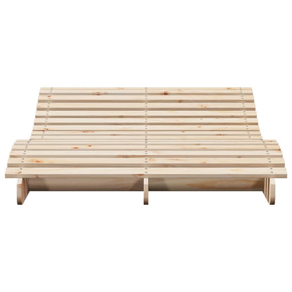 Sun Lounger 205x110x31.5 cm Solid Wood Pine