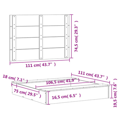 Sandpit with Cover White 111x111x19,5 cm Solid Wood Pine