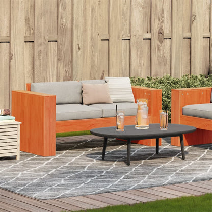 Garden Sofa | Wax brown | Solid pine wood | 2-seater |  Durable
