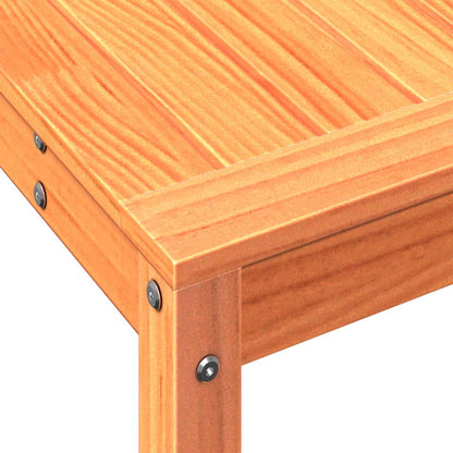 Potting Table with Shelf Wax Brown 82.5x35x75cm Solid Wood Pine