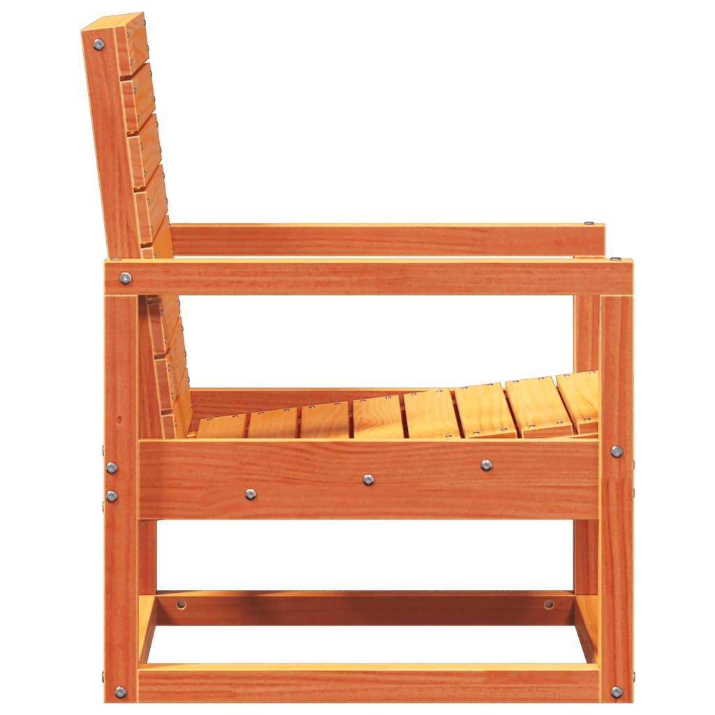 Garden Lounge Set | Wax brown | Solid pine wood | 3 Piece Set | Durable