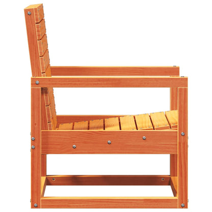 Garden Lounge Set | Wax brown | Solid pine wood | 3 Piece Set | Durable