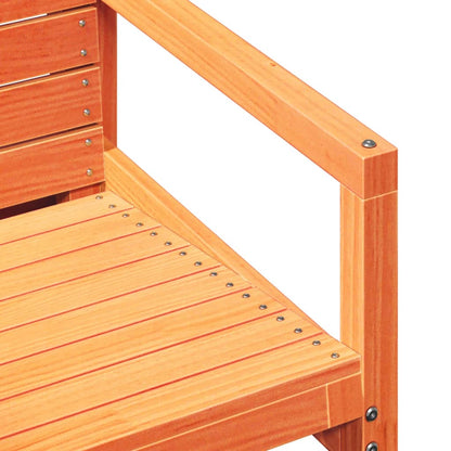 Garden Lounge Set | Wax brown | Solid pine wood | 3 Piece Set | Durable