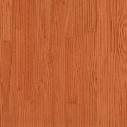 Picnic Table Wax Brown 105x134x75 cm Solid Wood Pine
