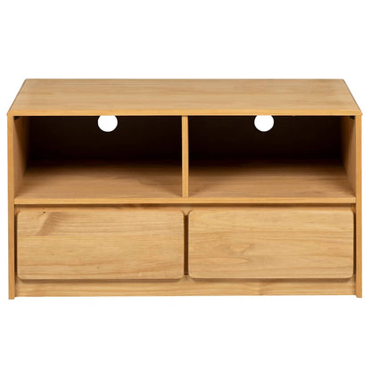 TV Cabinet "SAUDA" Oak 99x43x55 cm Solid Wood Pine