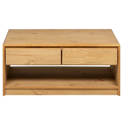 Coffee Table SAUDA Oak 99x55x45 cm Solid Wood Pine