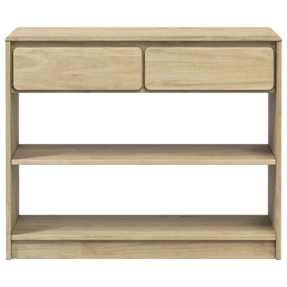 Console Table SAUDA Oak 89.5x36.5x73 cm Solid Wood Pine
