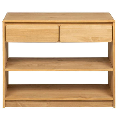 Console Table SAUDA Oak 89.5x36.5x73 cm Solid Wood Pine