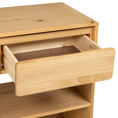 Console Table SAUDA Oak 89.5x36.5x73 cm Solid Wood Pine