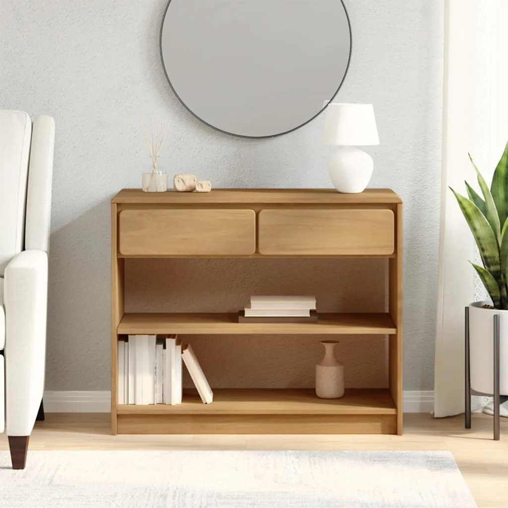 Console Table SAUDA Oak 89.5x36.5x73 cm Solid Wood Pine